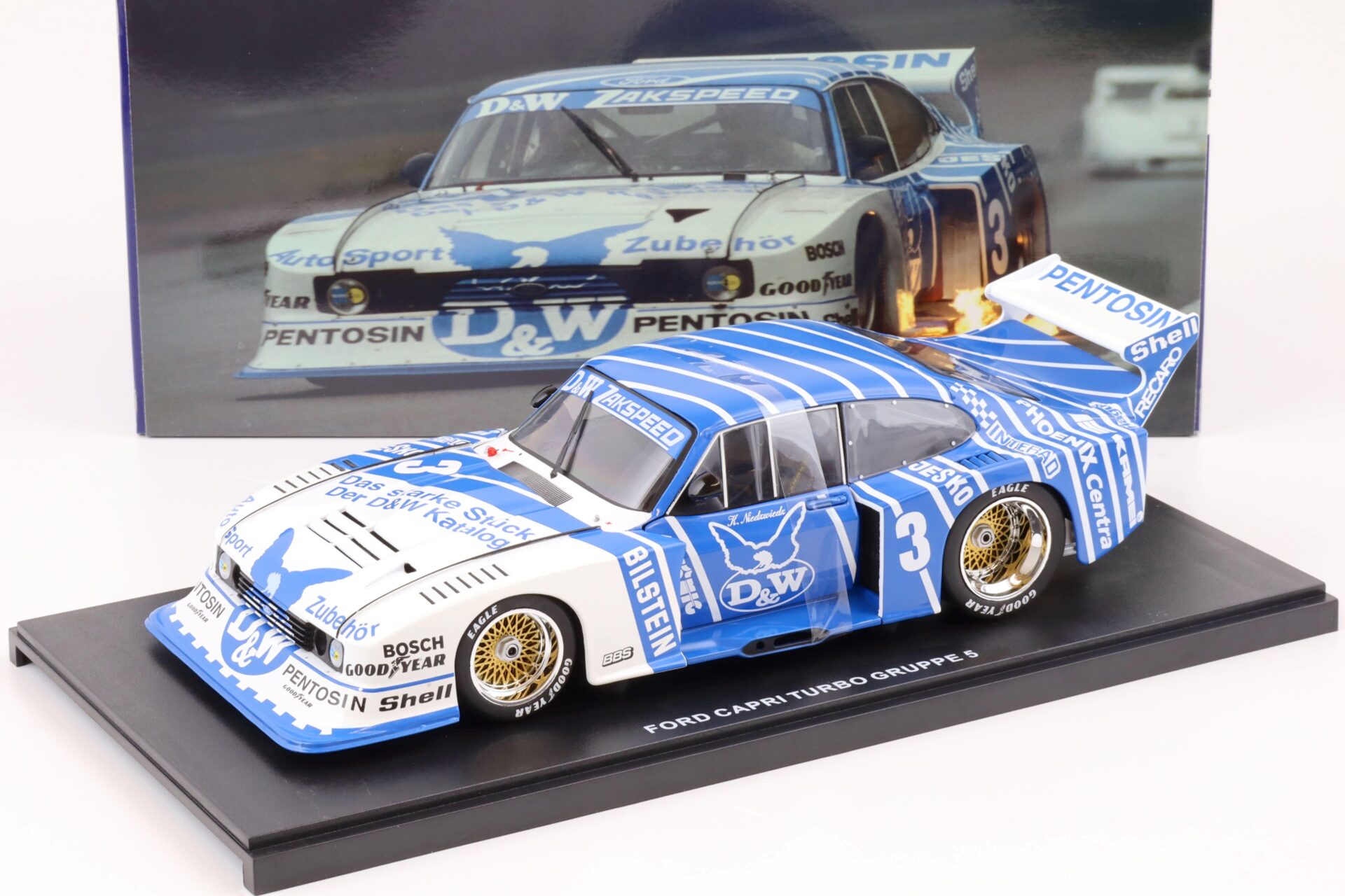 1:18 WERK83 Ford Capri Turbo Gr.5 #3 DRM 1982 D&W Klaus Niedzwiedz
