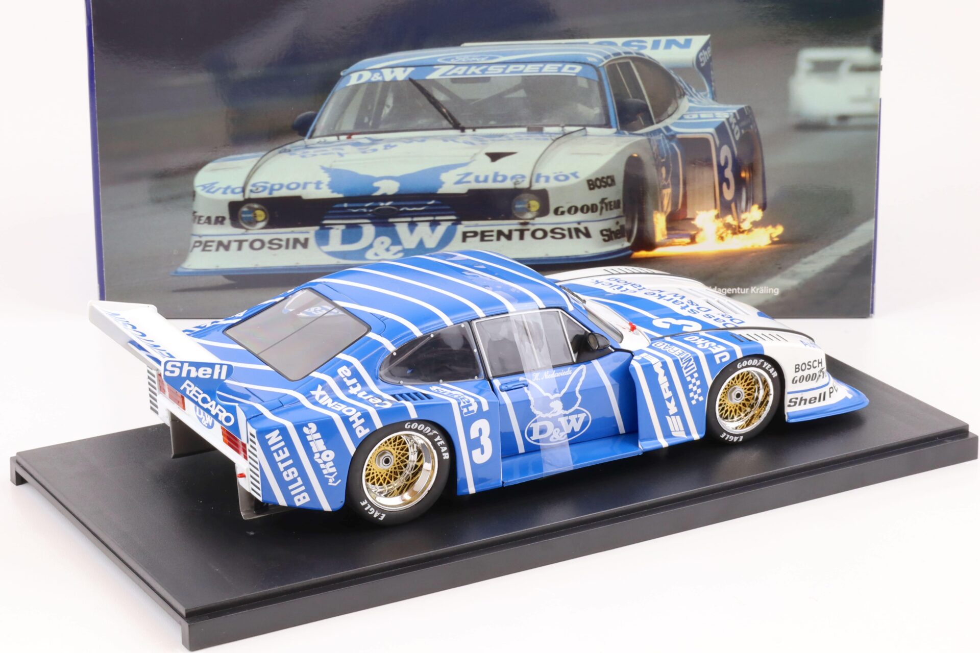 1:18 WERK83 Ford Capri Turbo Gr.5 #3 DRM 1982 D&W Klaus Niedzwiedz