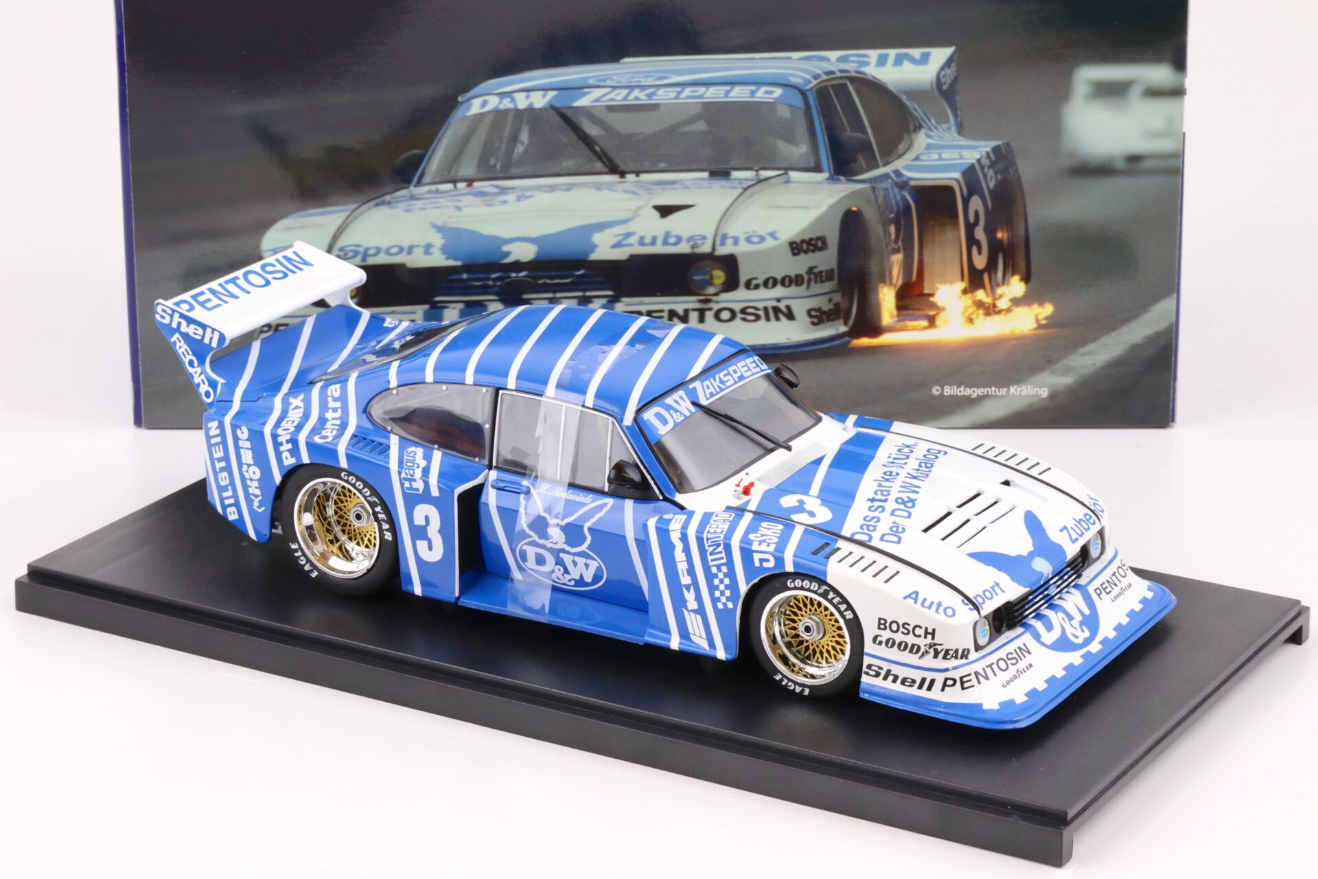 1:18 WERK83 Ford Capri Turbo Gr.5 #3 DRM 1982 D&W Klaus Niedzwiedz