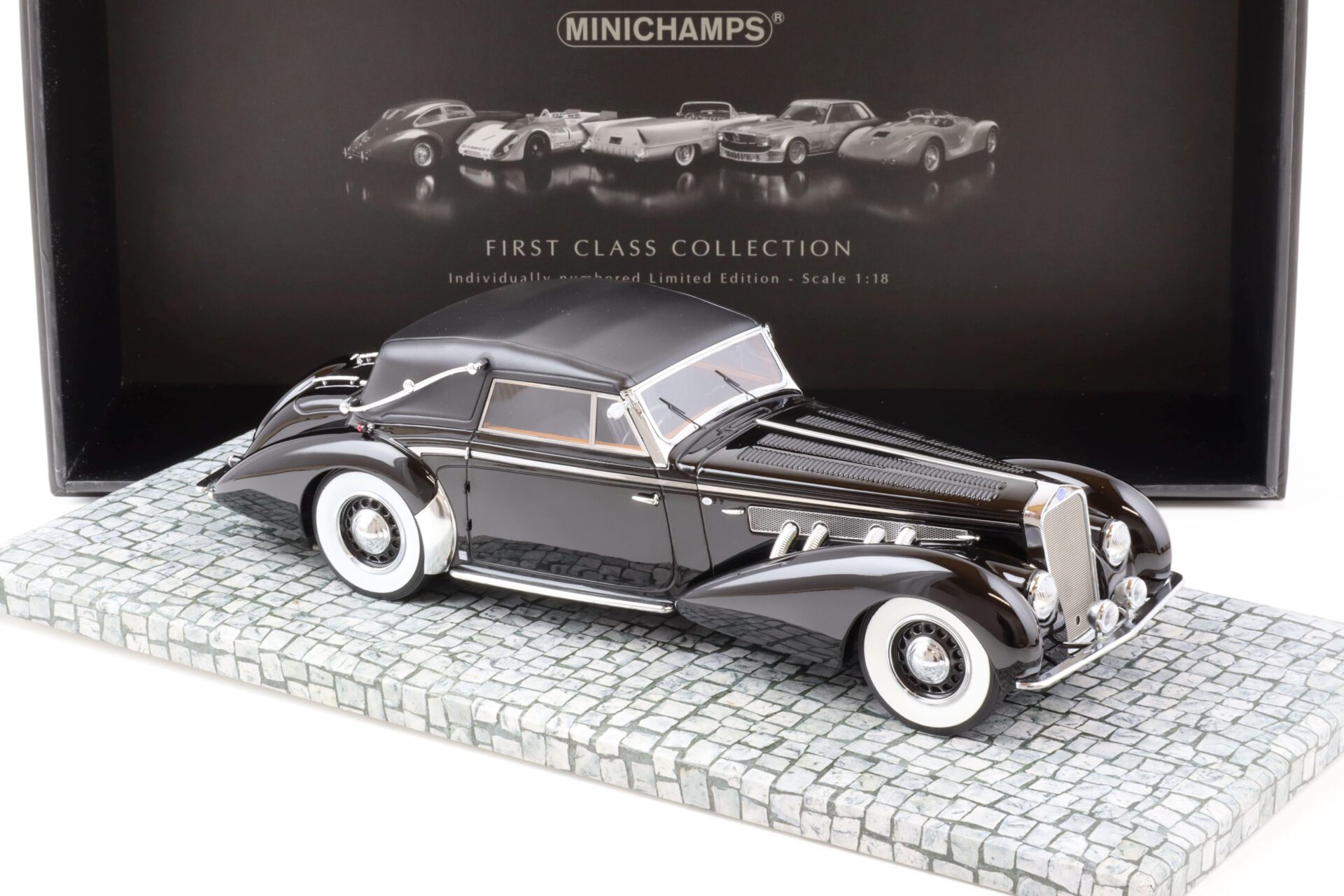 1:18 Minichamps 1939 Delage D8-120 Cabriolet black - Limited 120 pcs.