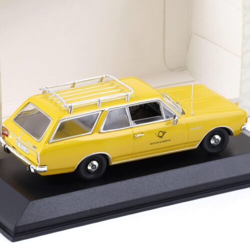 1:43 Minichamps Opel Rekord C Caravan Deutsche Post yellow