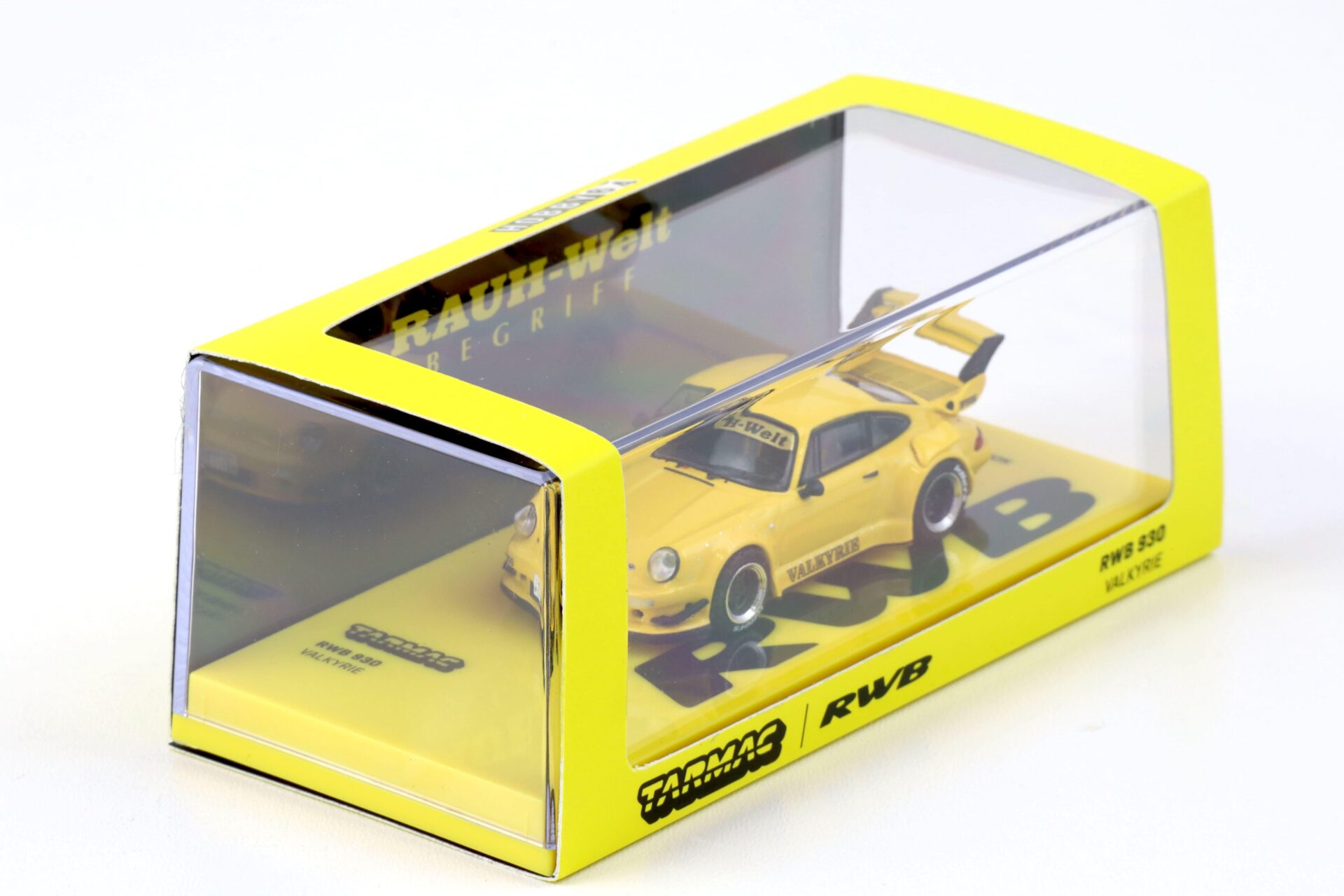1:64 Tarmac Works Porsche 911 930 RWB VALKYRIE yellow