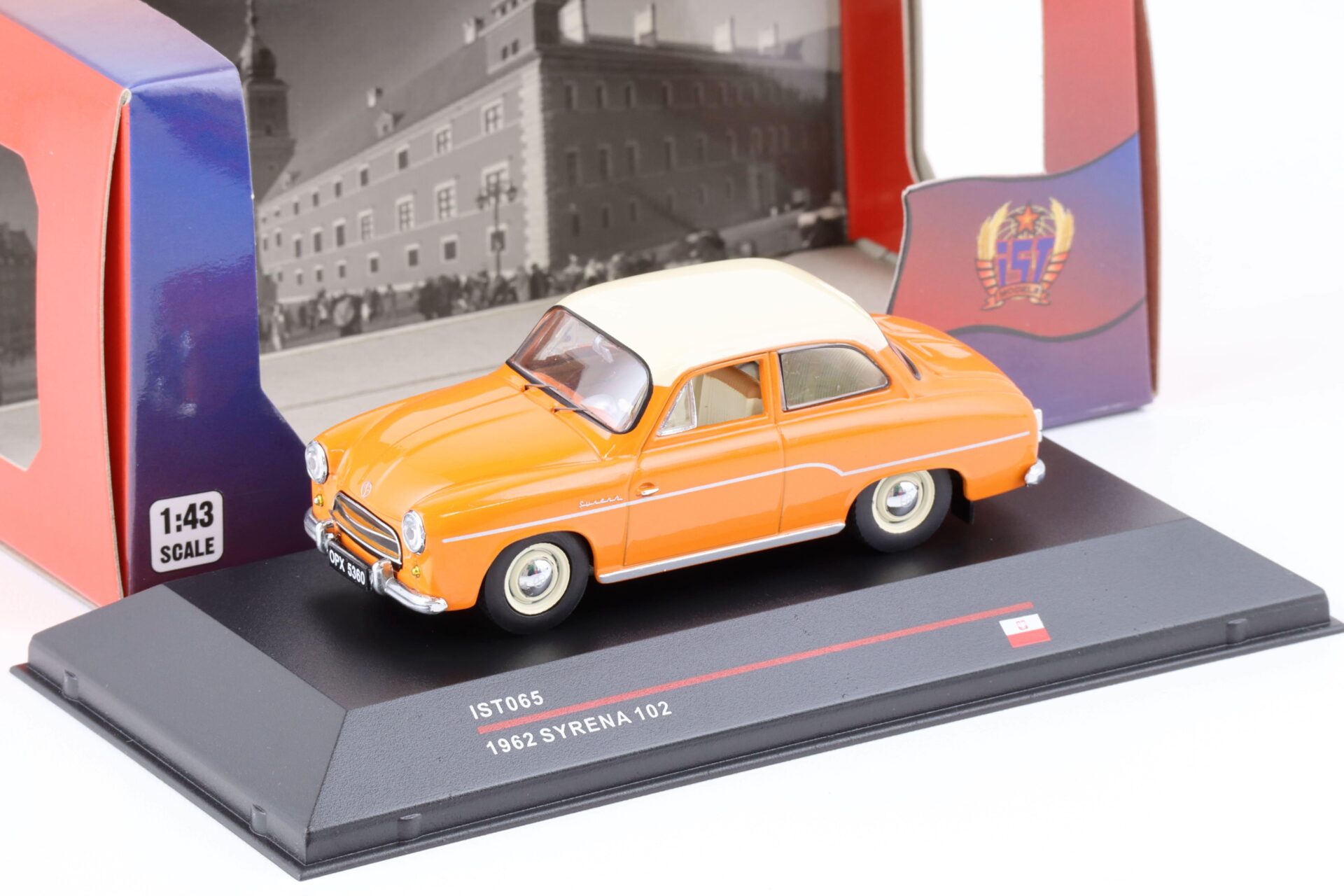 1:43 IST Models 1962 Syrena 102 orange