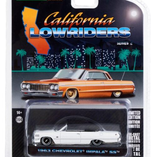 1:64 Greenlight California Lowriders Series 2 Chevrolet Impala SS Convertible 1963 white