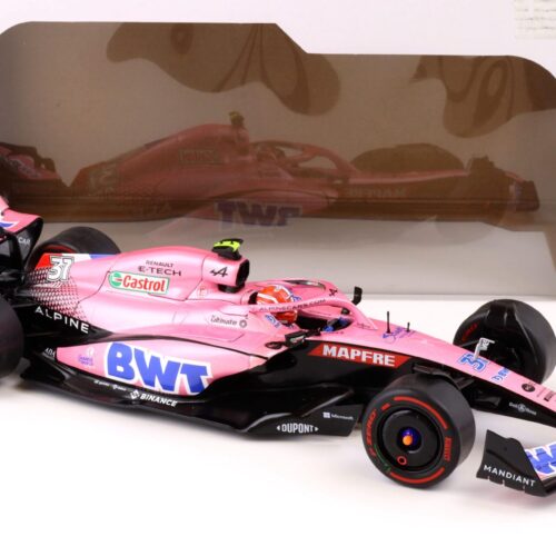 1:18 Solido Alpine A522 F1 Arabia Saoudia GP 2022 E.Ocon BWT pink