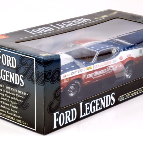 1:18 Sun Star 1971 Ford Mustang The Ultimate Pro Stocker red / blue / white