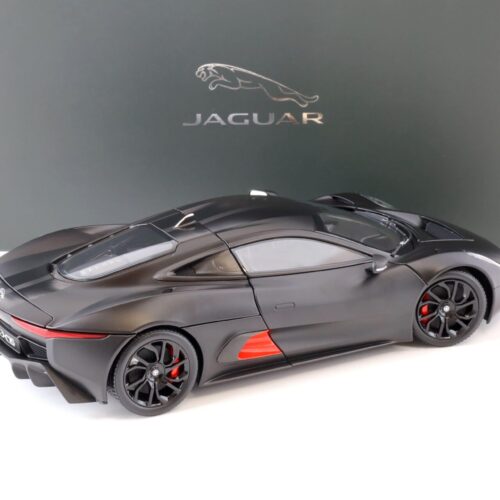 1:18 Almost Real Jaguar C-X75 satin black matt with gloss black stripes 810605