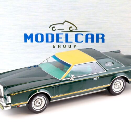 1:18 MCG Lincoln Continental Mark V 1978 dark green metallic/ beige