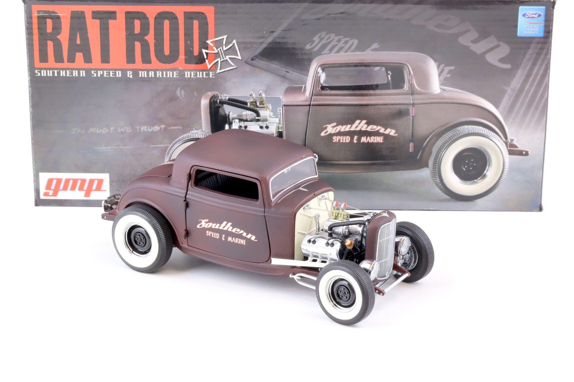 1:18 GMP 1932 Ford Three Window Coupe RAD ROD Southern Speed & Marine Deuce