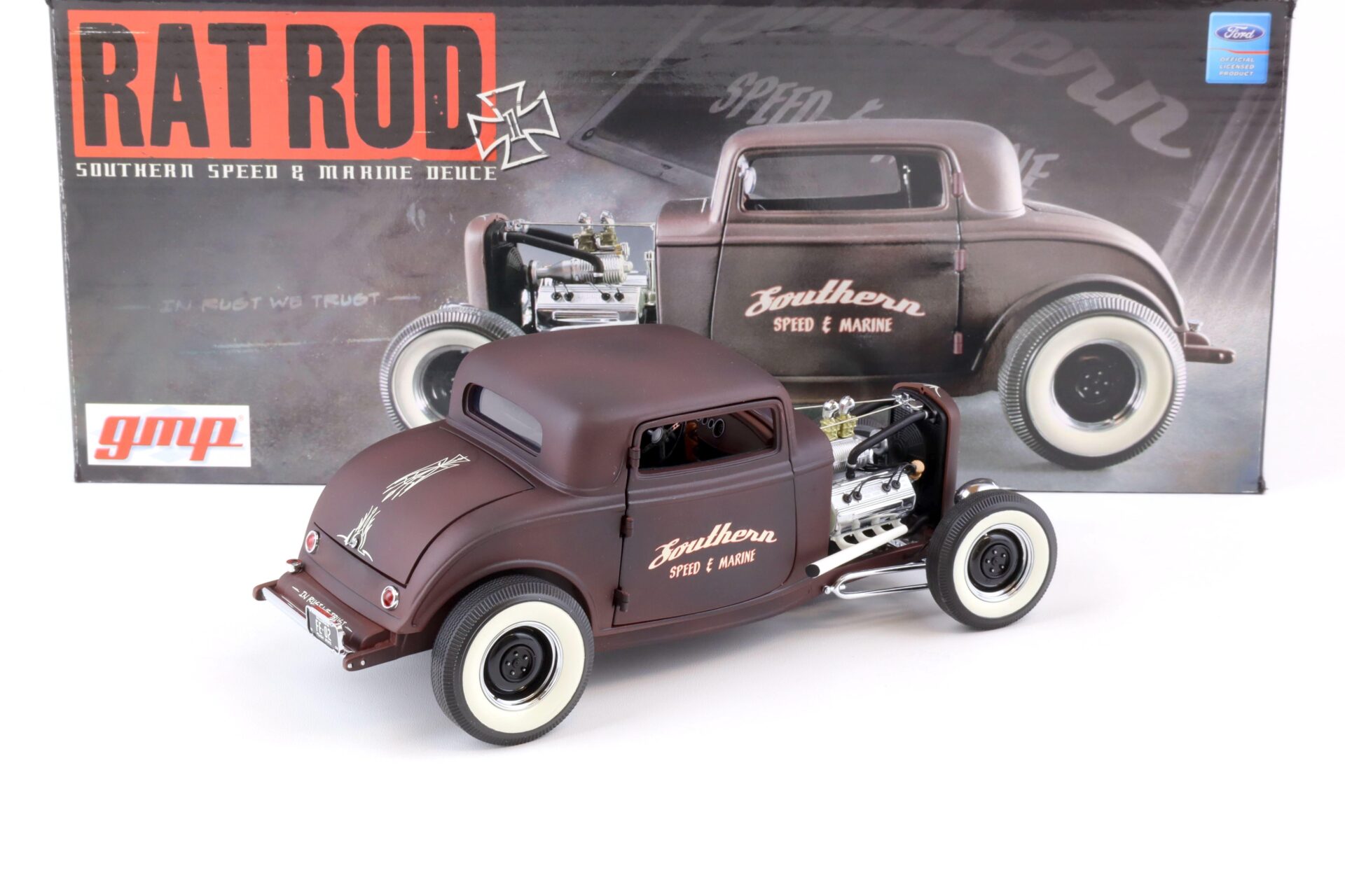 1:18 GMP 1932 Ford Three Window Coupe RAD ROD Southern Speed & Marine Deuce