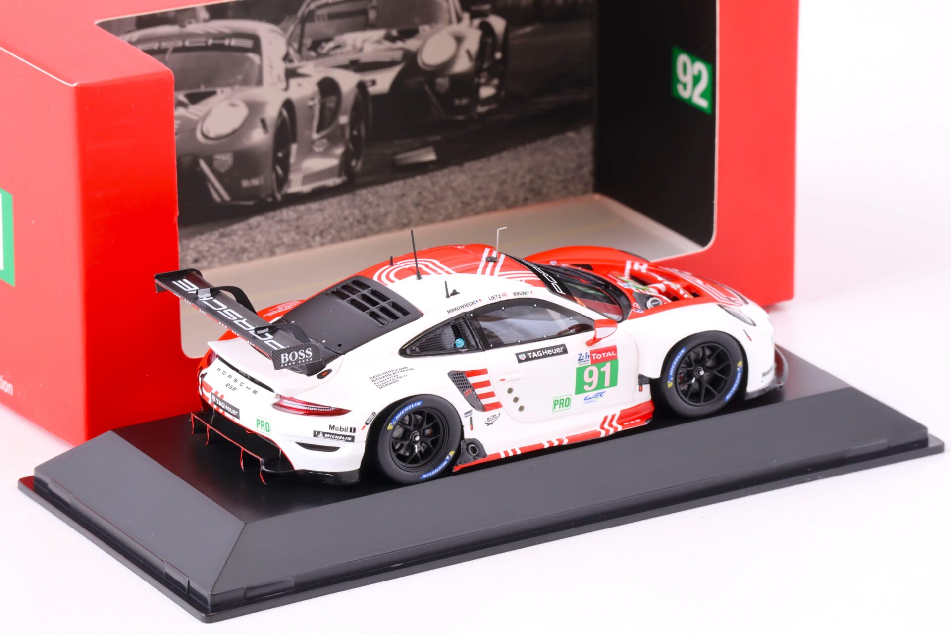 1:43 Spark Porsche 911 RSR 24h Le Mans 2020 Bruni/ Lietz #91 WAP DEALER