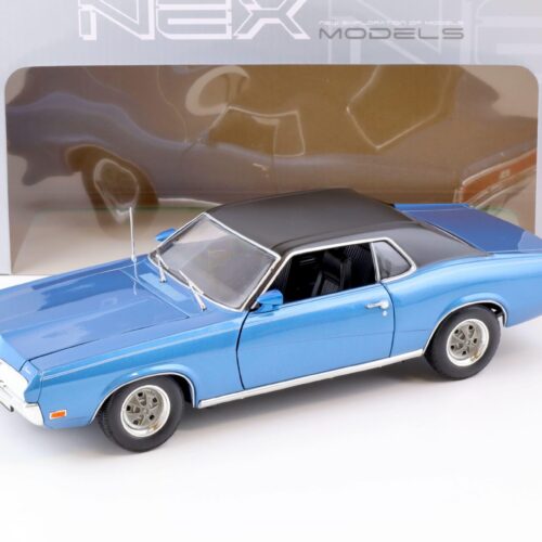 1:18 Welly NEX 1970 Mercury Cougar XR7 Coupe blue metallic/ black