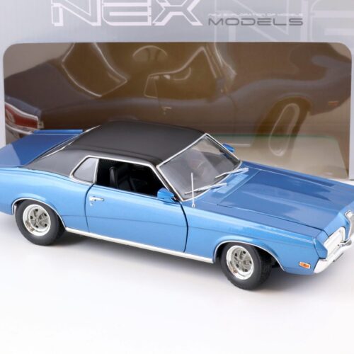 1:18 Welly NEX 1970 Mercury Cougar XR7 Coupe blue metallic/ black