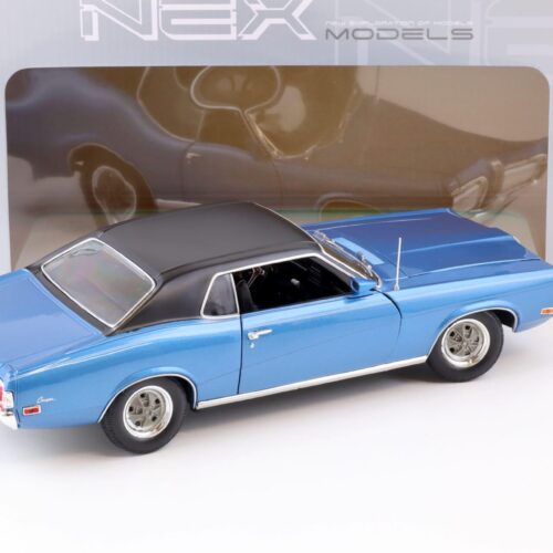 1:18 Welly NEX 1970 Mercury Cougar XR7 Coupe blue metallic/ black
