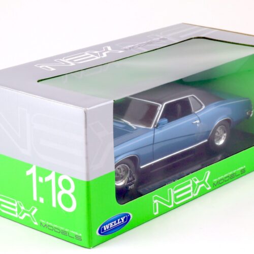 1:18 Welly NEX 1970 Mercury Cougar XR7 Coupe blue metallic/ black