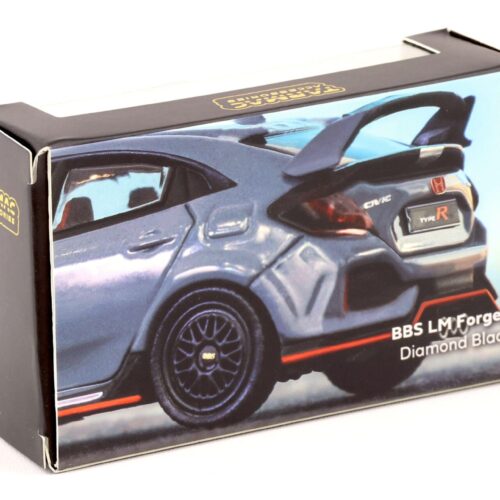 1:64 Tarmac Works Wheel & Tire Set BBS LM Forged diamond black