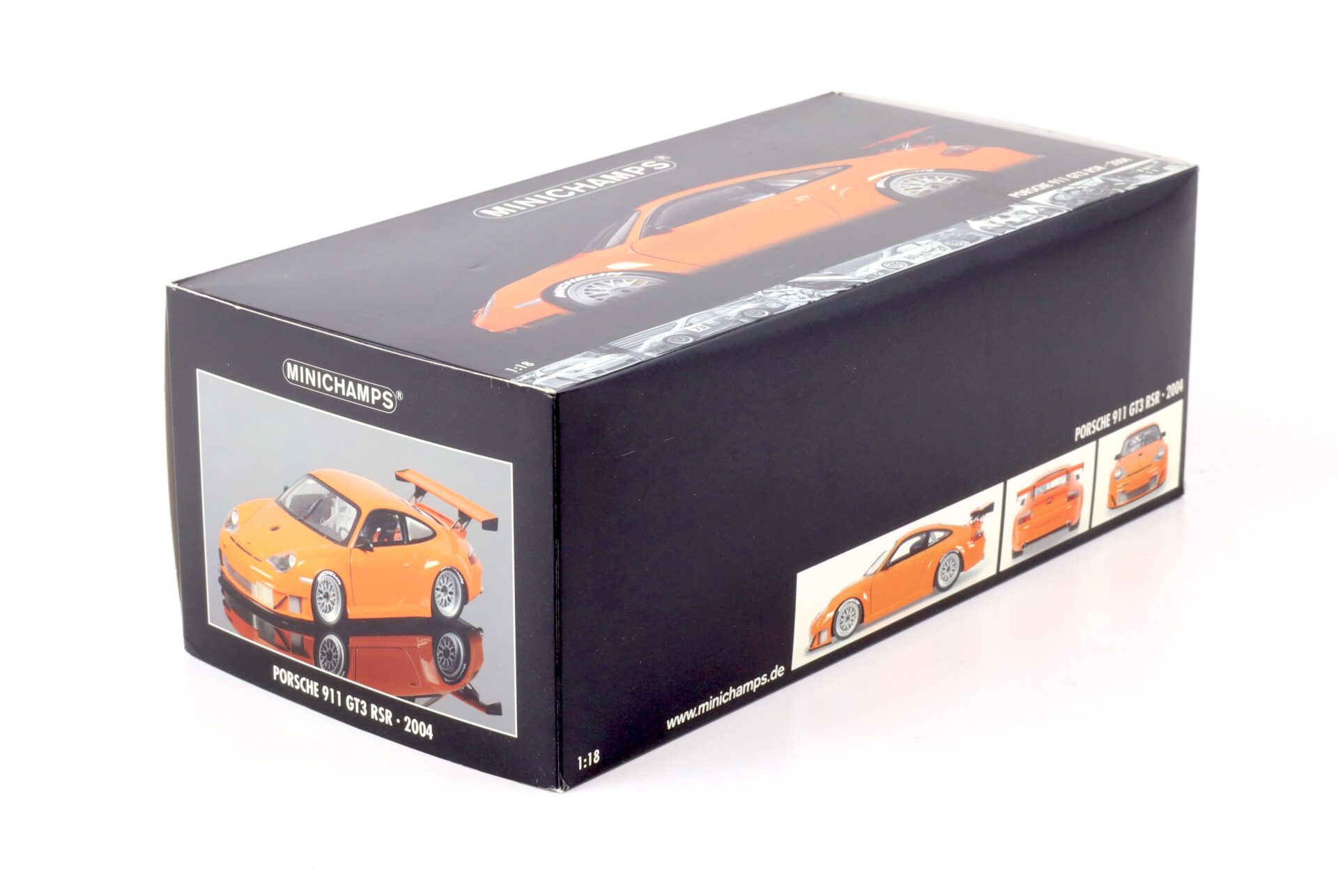 1:18 Minichamps Porsche 911 (996) GT3 RSR ALMS 2004 Plain Body orange