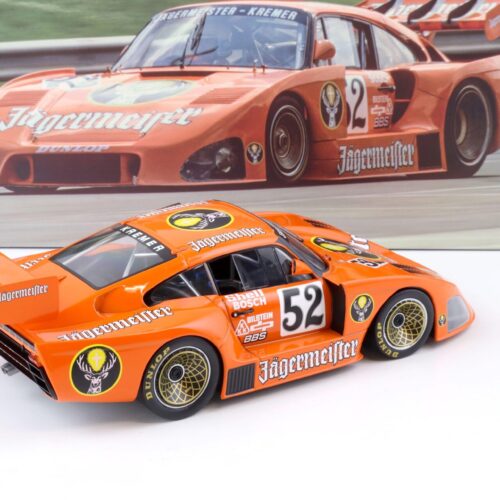 1:18 WERK83 Kremer Porsche 935 K4 #52 Jägermeister 2nd Zolder DRM 1981 Wollek