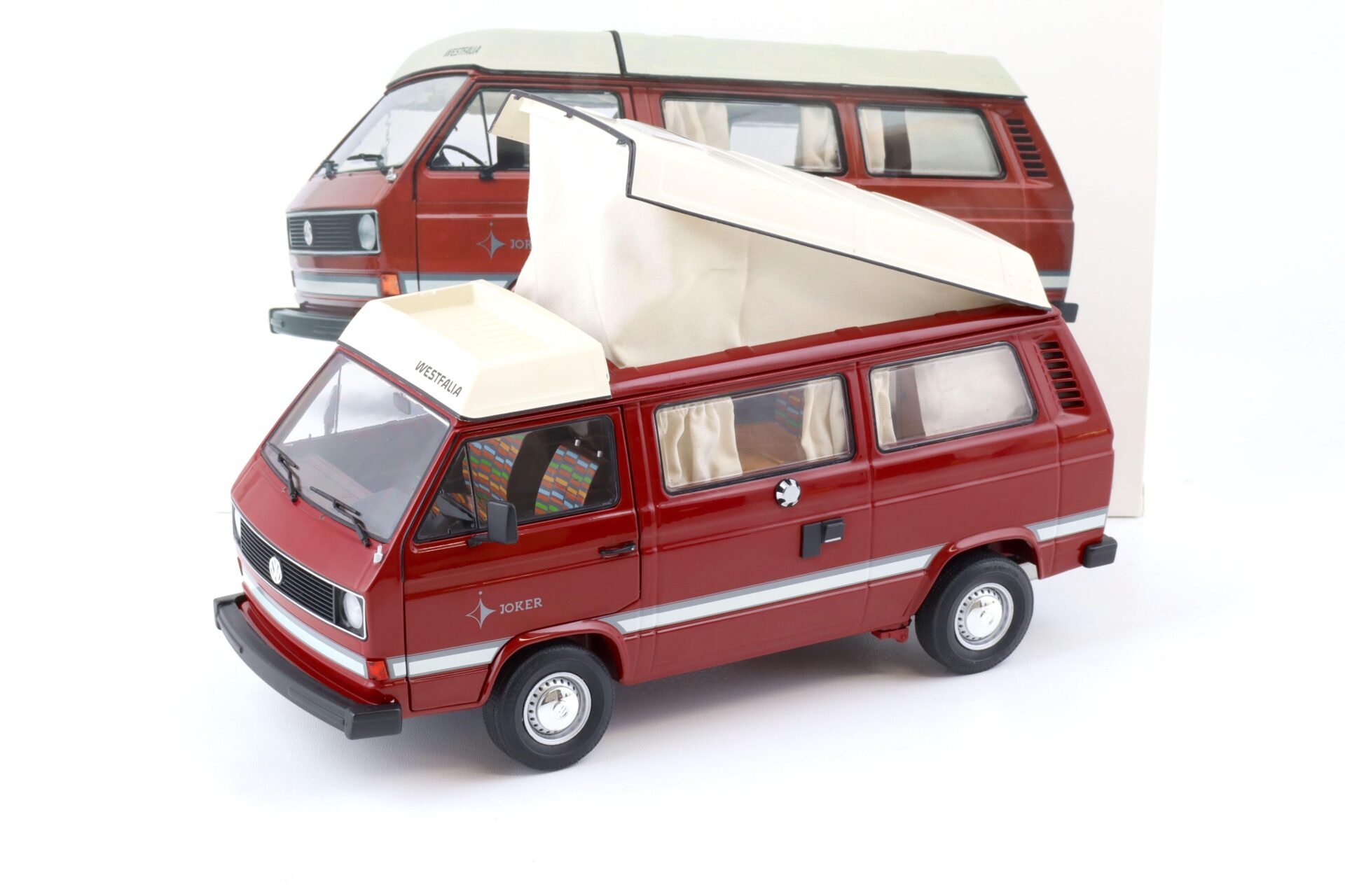 ID 75274 orig.jpg 1:18 Schuco VW T3 Camper Bus Westfalia Joker mit Faltdach red 450038900
