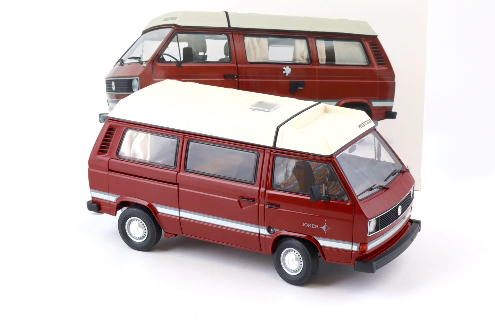 1:18 Schuco VW T3 Camper Bus Westfalia Joker mit Faltdach red 450038900