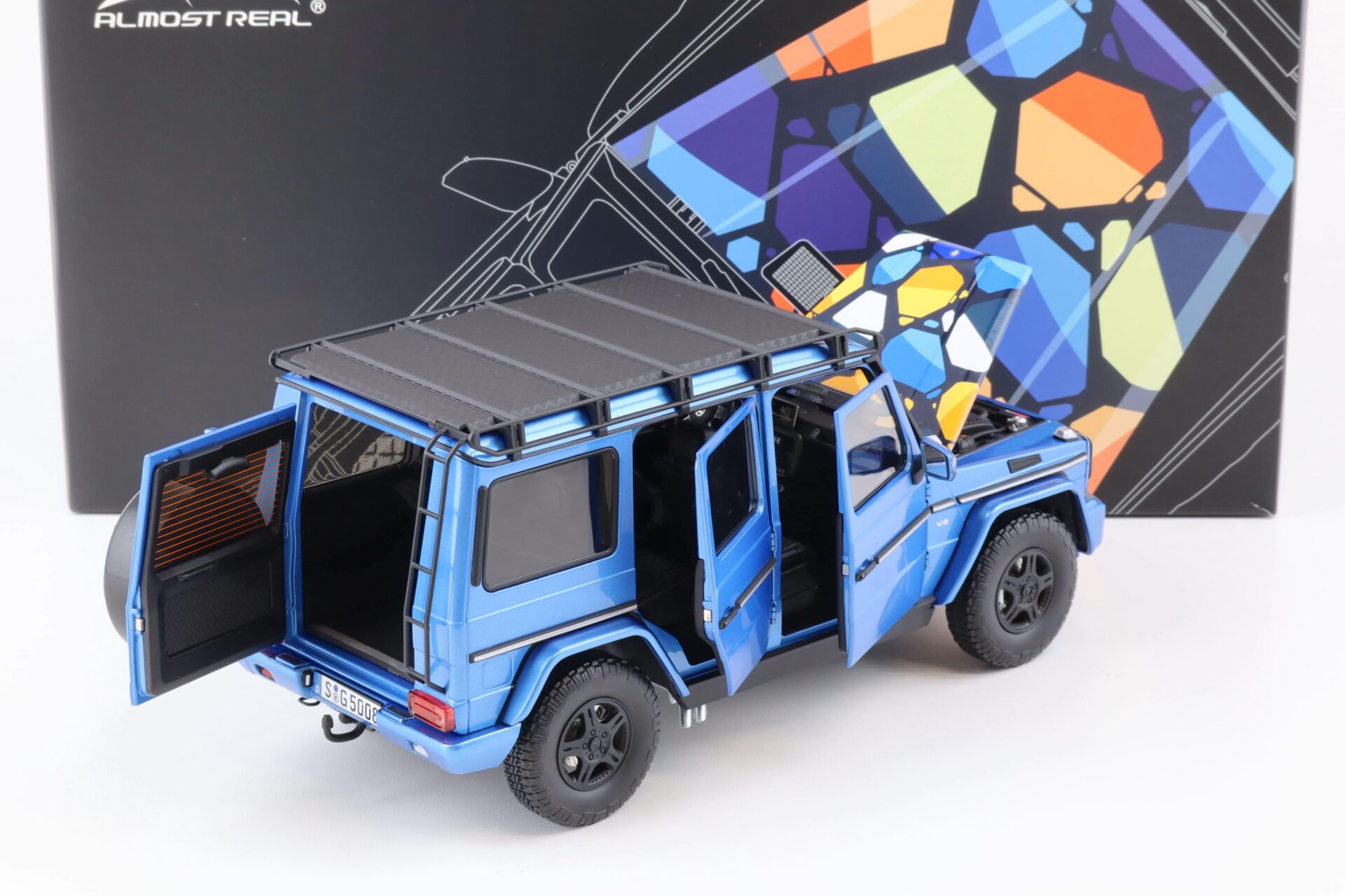 1:18 Almost Real Mercedes G-Klasse #Gventure300k blue metallic