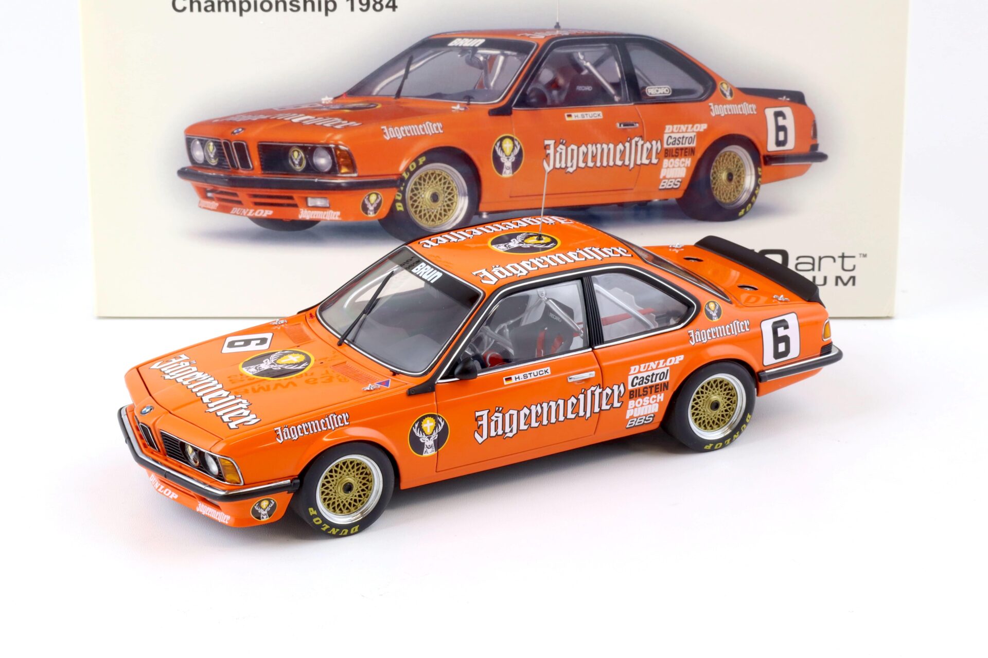 1:18 AUTOart BMW 635 CSI European Touringcar 1984 JÄGERMEISTER Stuck #6
