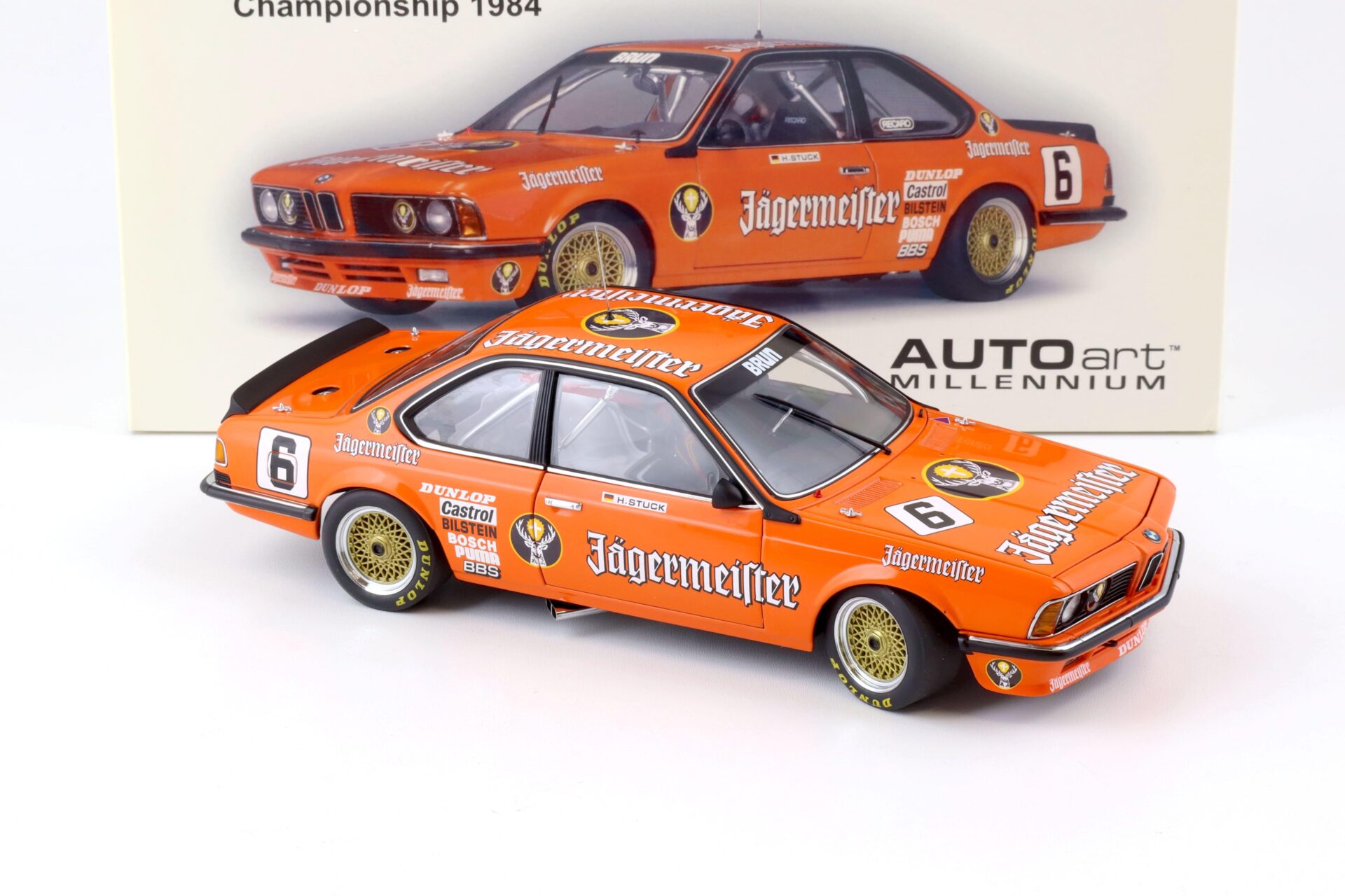 1:18 AUTOart BMW 635 CSI European Touringcar 1984 JÄGERMEISTER Stuck #6
