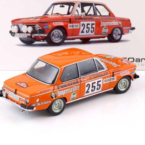 1:18 AUTOart BMW 2002 Rally Monte Carlo Jägermeister 1973 Stiller/Wagener