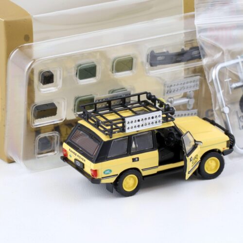 1:64 BMC BM Creations 1992 Range Rover Classic LSE RHD Camel Trophy yellow
