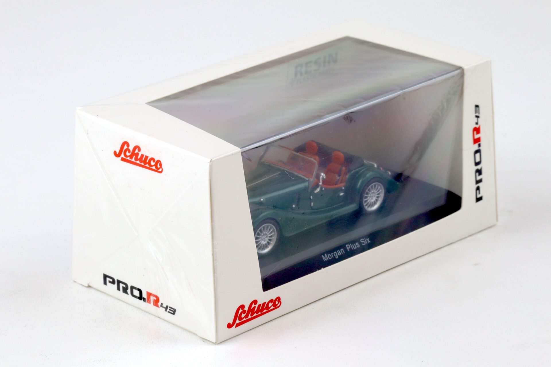 1:43 Schuco PRO.R43 Spark Morgan Plus Six open Top green metallic