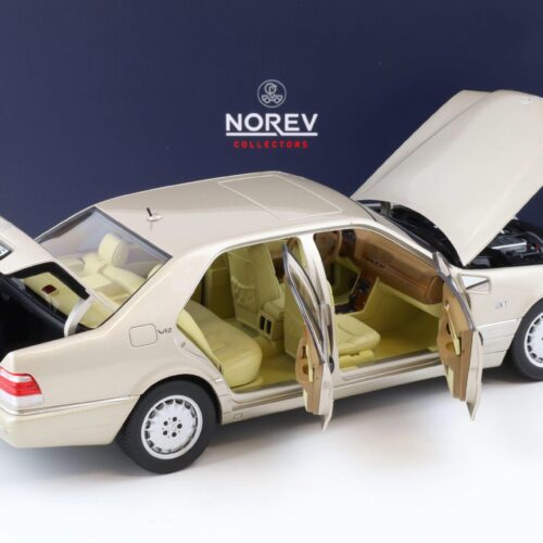 1:18 Norev Mercedes S-Klasse S600 W140 Limousine 1997 Smoke silver metallic