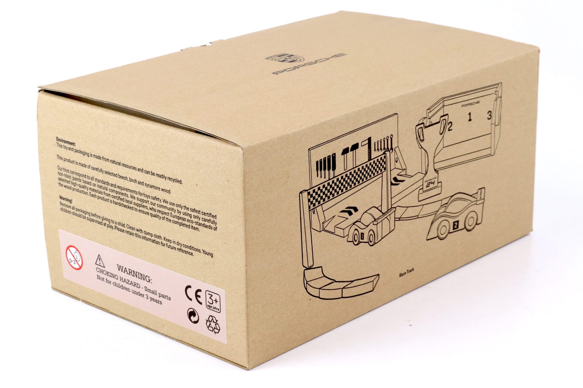 Original Porsche Drivers Selection Race Track Starter Set Holzspielzeug Rennbahn