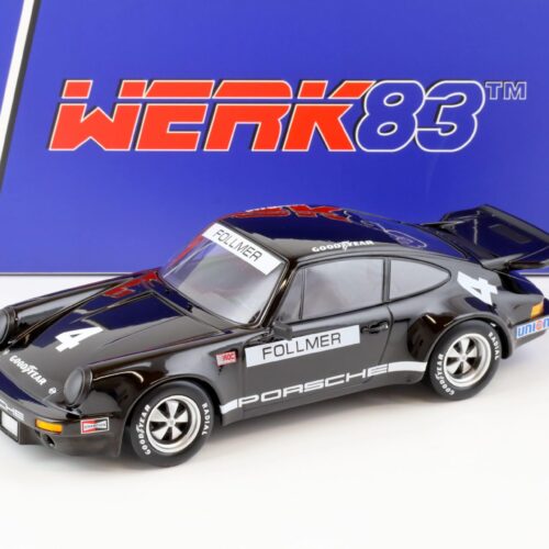 1:18 WERK83 Porsche 911 Carrera 3.0 RSR #4 IROC Riverside 1973 Follmer black