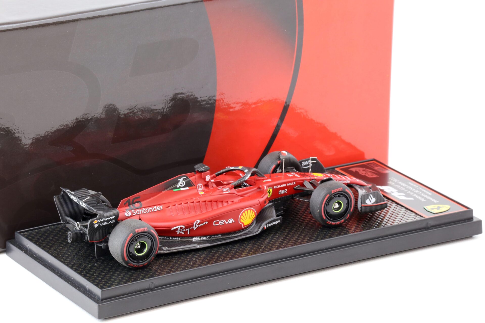 1:43 BBR Ferrari F1-75 Gran Prix Bahrein 2022 vincitore Charles Leclerc - Limited 850 pcs.