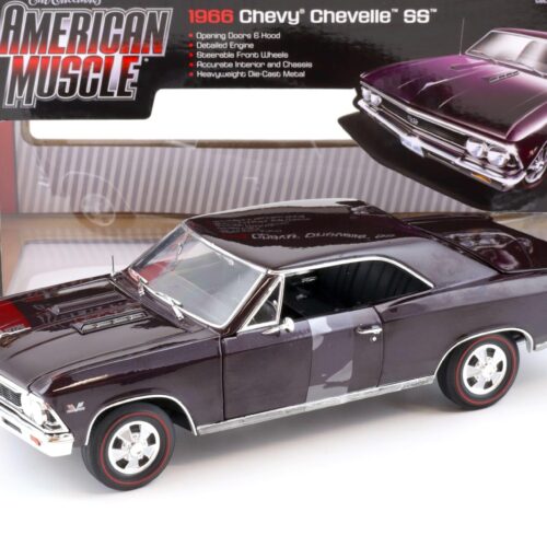 1:18 Auto World 1966 Chevrolet Chevelle SS 396 burgundy metallic