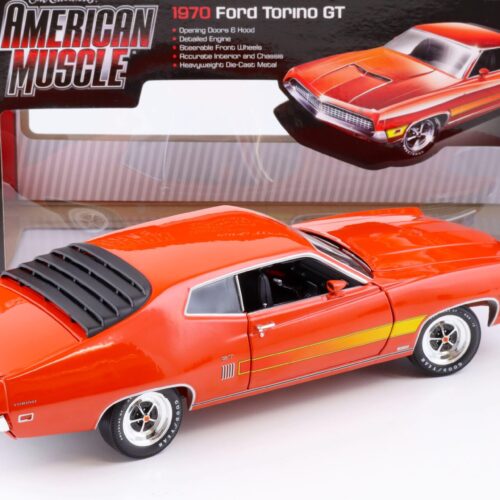 1:18 Auto World 1970 Ford Torino GT Coupe orange
