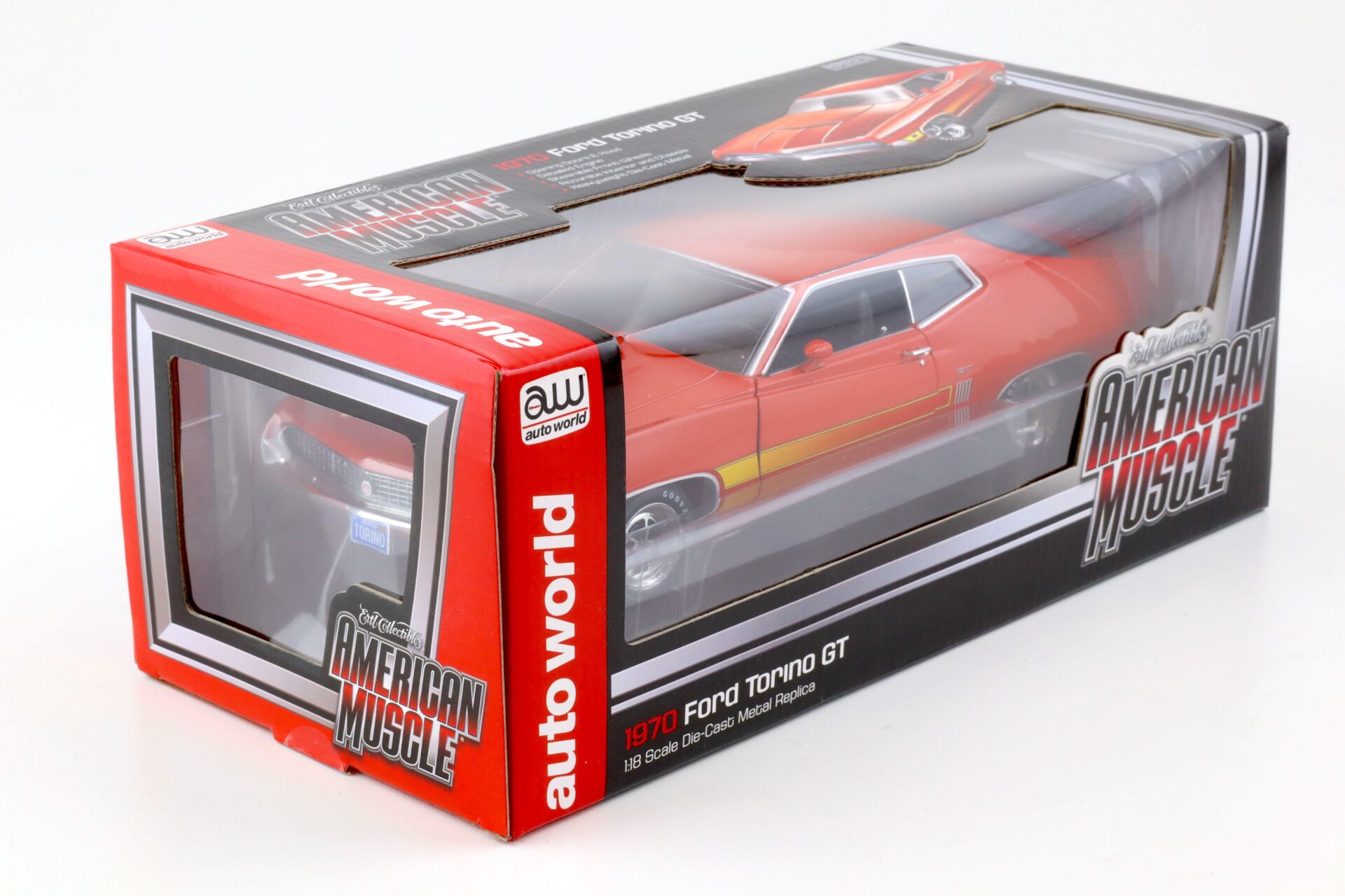 1:18 Auto World 1970 Ford Torino GT Coupe orange