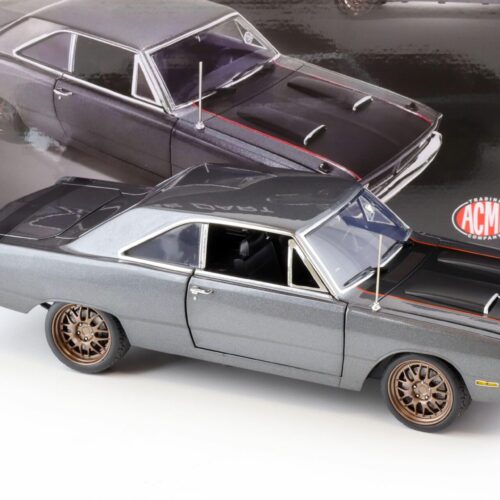 1:18 ACME 1970 Dodge Dart Bullseye Street Fighter grey metallic/ black