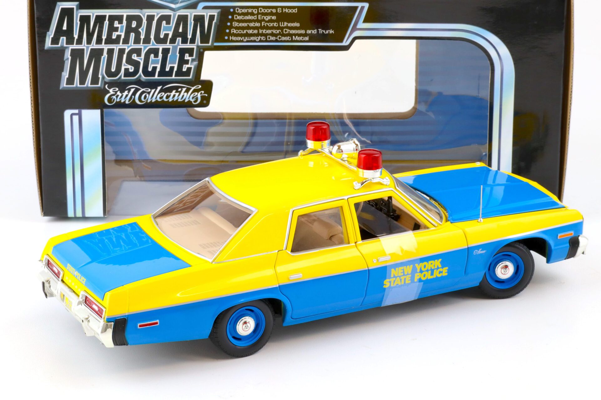 1:18 ERTL Elite Edition 1974 Dodge Monaco New York State Police yellow/ blue
