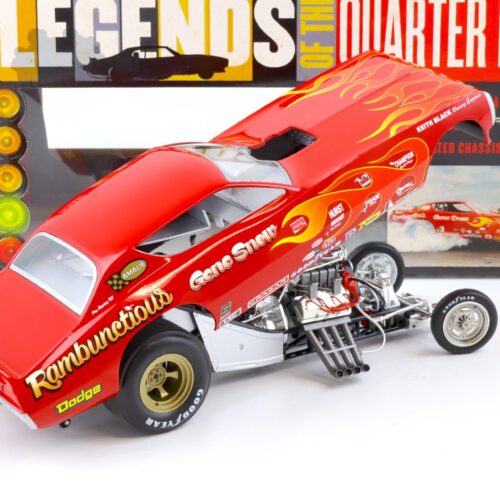 1:18 Auto World 1971 Dodge Charger NHRA Funny Car Rambunctious red - Image 4