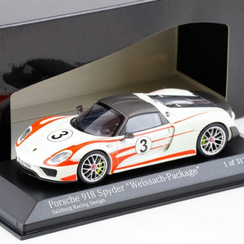 1:43 Minichamps Porsche 918 Spyder Weissach Package 2015 Salzburg Design