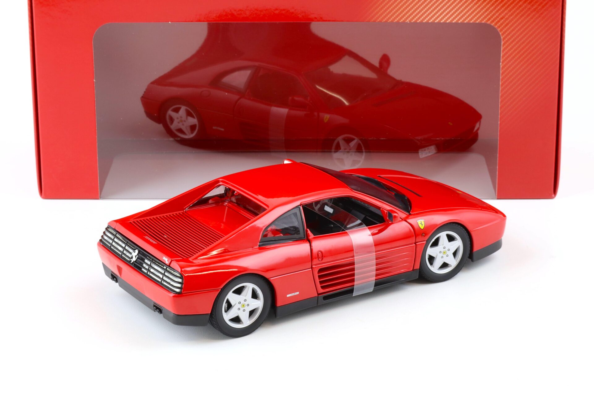 1:18 Hot Wheels Ferrari 348 TB Coupe 1989 red X5532
