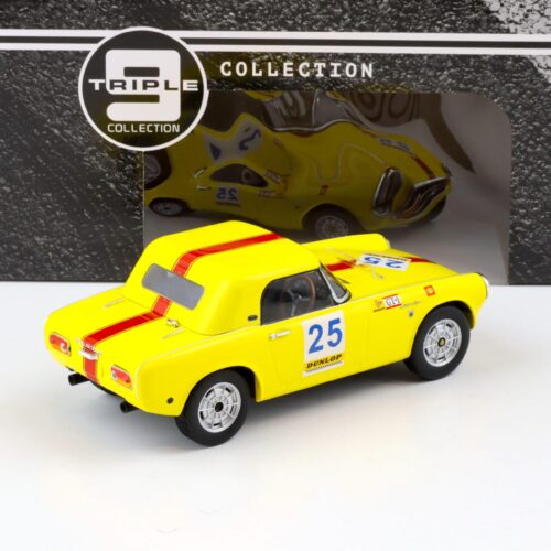 1:18 Triple9 Honda S800 closed Convertible Racing #25 yellow 1966