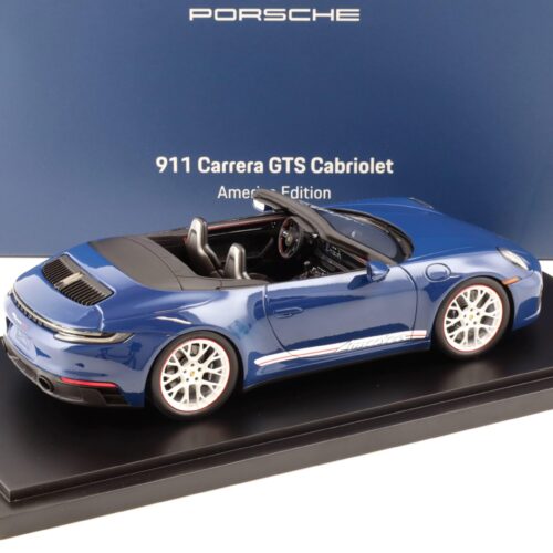 1:18 Spark Porsche 911 (992) Carrera GTS Cabriolet America Edition blue WAP DEALER