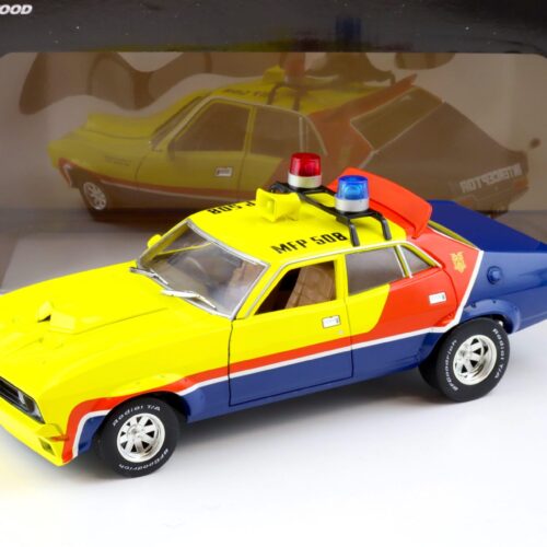1:18 Greenlight Ford Falcon XB V8 Intercopter 1974 Police Car MAD MAX yellow/ red/ blue