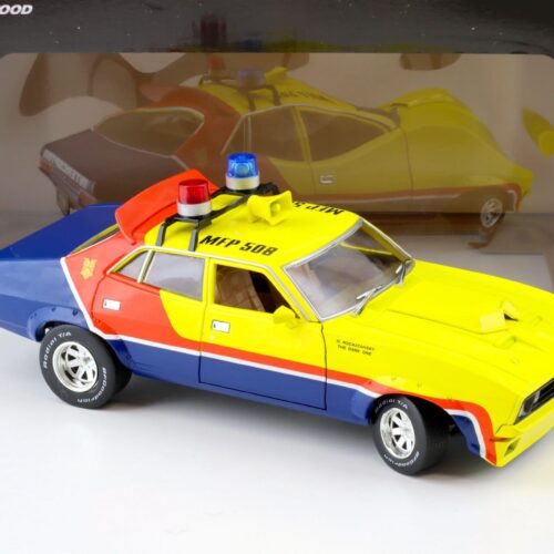 1:18 Greenlight Ford Falcon XB V8 Intercopter 1974 Police Car MAD MAX yellow/ red/ blue