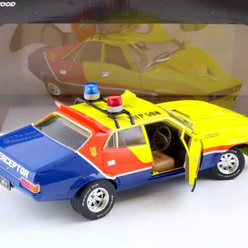 1:18 Greenlight Ford Falcon XB V8 Intercopter 1974 Police Car MAD MAX yellow/ red/ blue