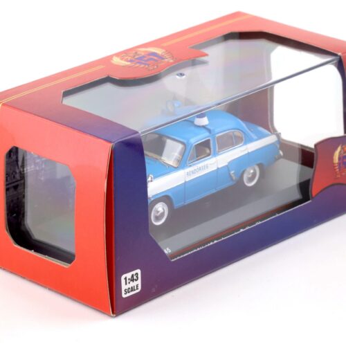 1:43 IST Models Moskwitch 407 Budapest Police Hungary 1959 blue/ white