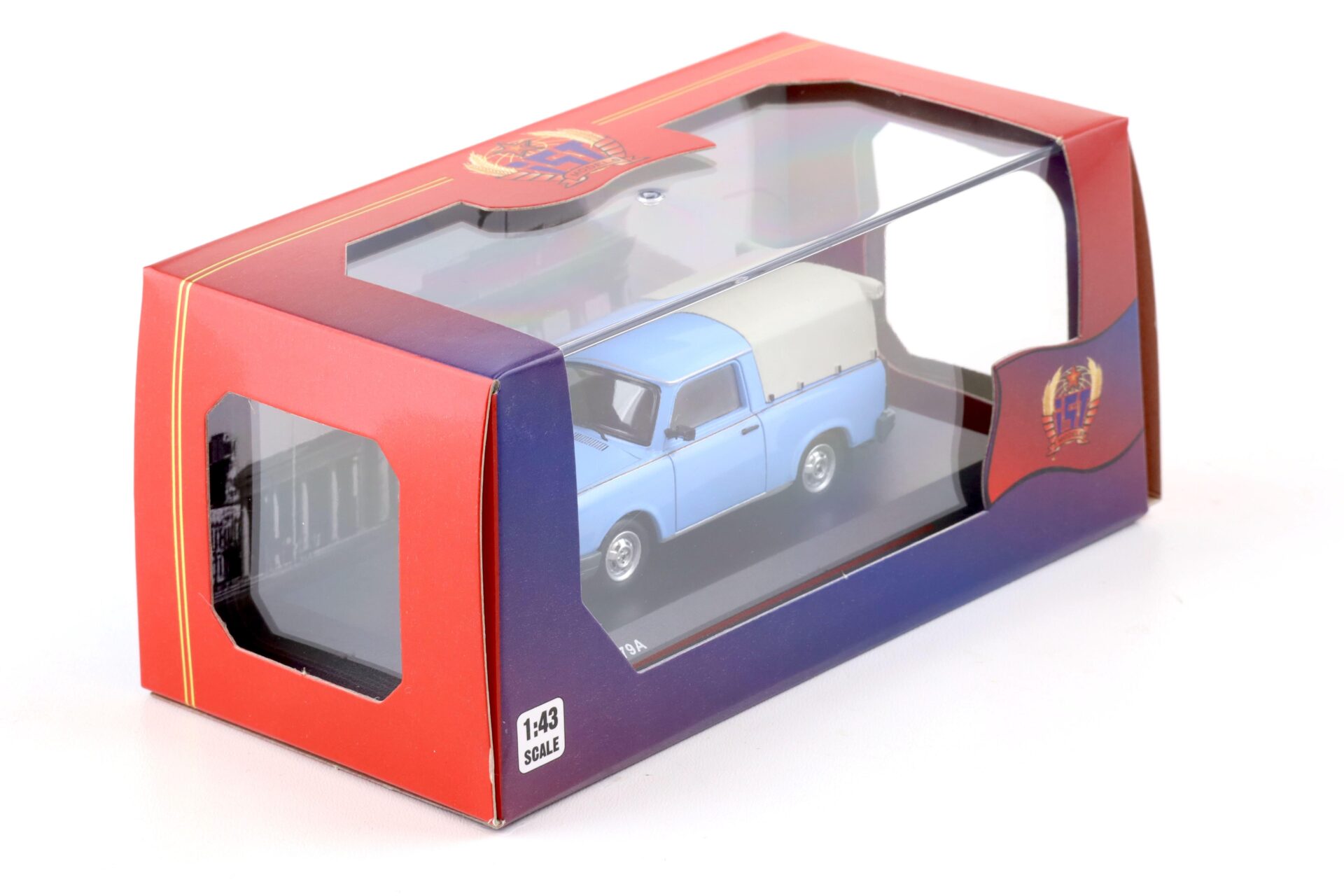 1:43 IST Models Trabant 1.1 Pick-Up closed 1990 blue