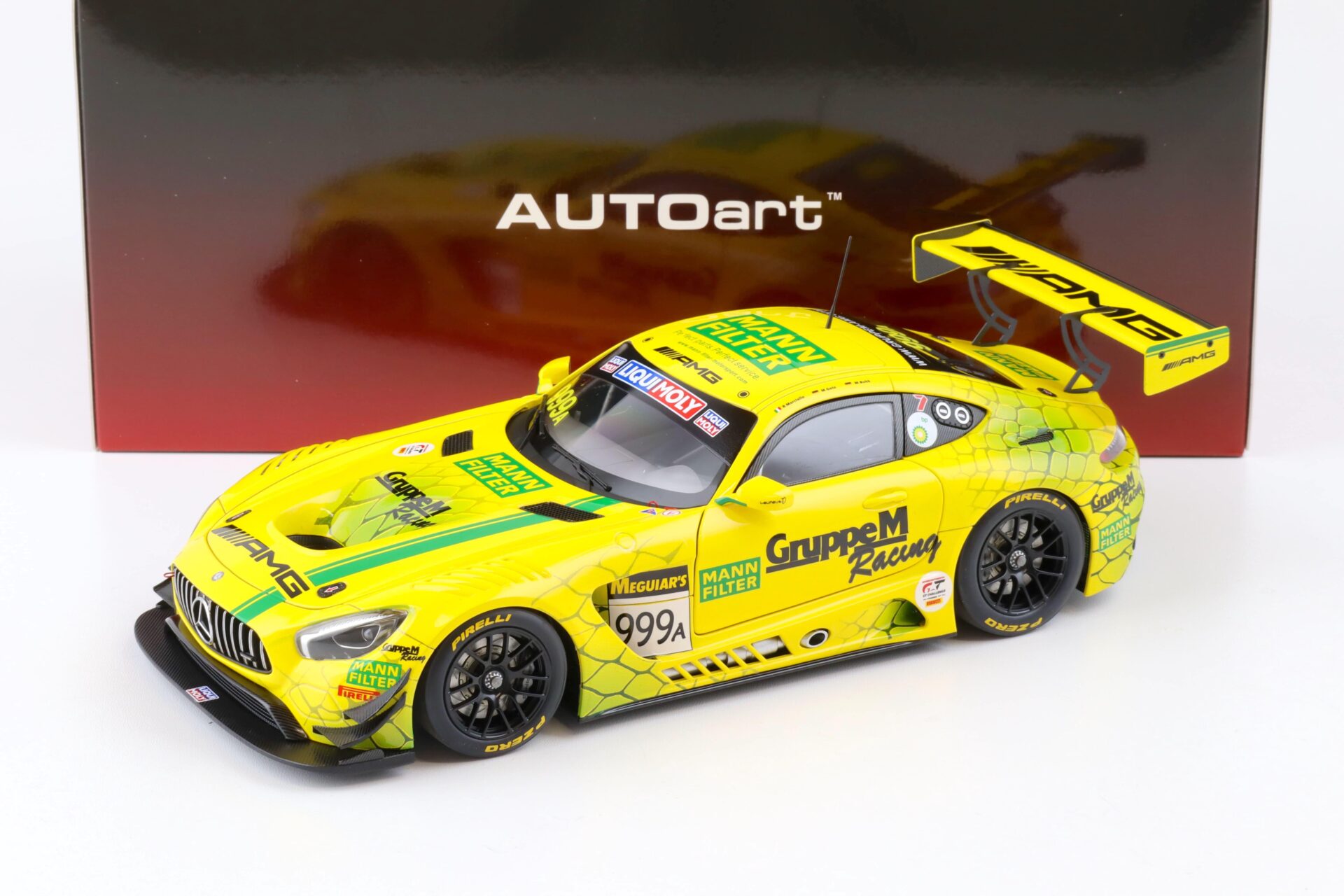 1:18 AUTOart Mercedes AMG GT3 Team Gruppe M Racing #999A Bathurst 12h 2019